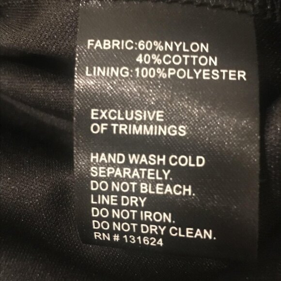 Calessa Shirt Womens Large Black Beige Lace Tunic V Neck Lined Bohemian Western - Picture 9 of 9